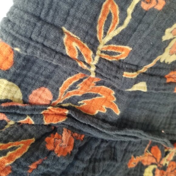 Free People Dress Fleur Twilight  Floral Print Loose Tunic Top Size XS Boho - Picture 8 of 14